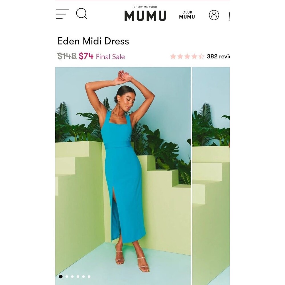 SHOW ME YOUR MUMU Eden Midi Dress NWT